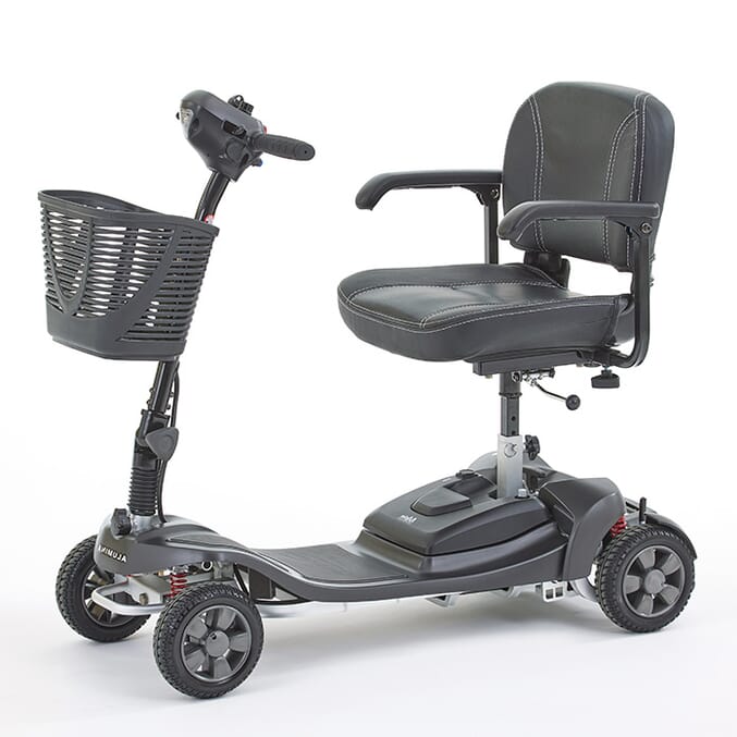 Alumina Pro 4mph Boot Scooter – Lightweight, Long-Range, Foldable, Swivel Seat