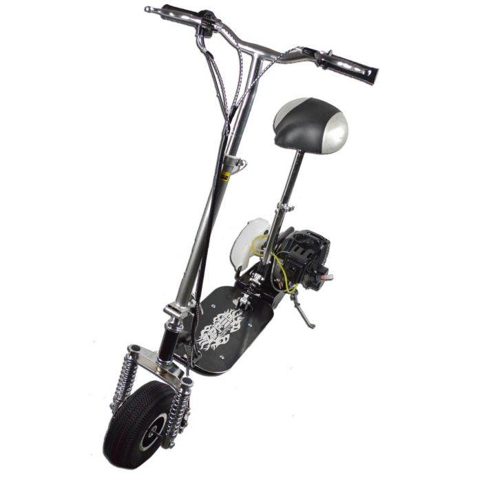 49cc Mini Petrol Scooter – Dual Suspension, Foldable, 38km Range, Aluminium Deck