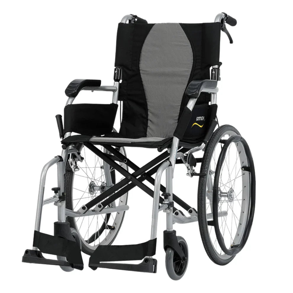 Ergo Lite 2 Self-Propel Wheelchair – Lightweight Folding Aluminium, 16''–18'' Seat, Travel-Friendly