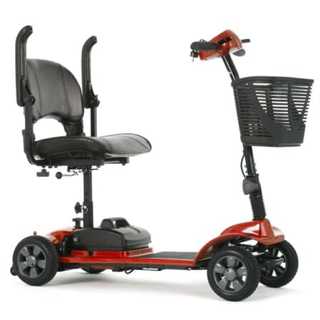 eTravel Portable Mobility Scooter – Lightweight, Travel-Friendly, Compact Red Scooter