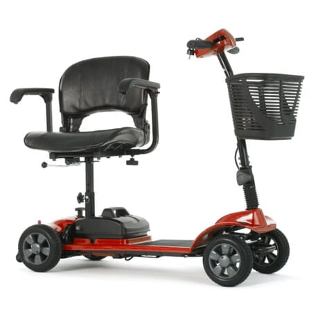 eTravel Portable Mobility Scooter – Lightweight, Travel-Friendly, Compact Red Scooter
