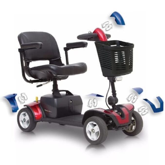 Go Compact 4 mph Mobility Scooter – Portable, Comfortable & Stylish