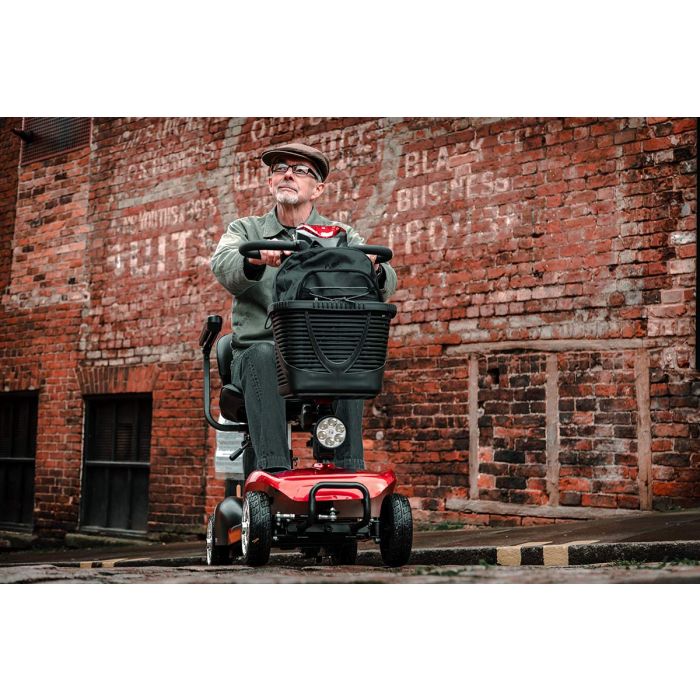 UltraLite Compact Mobility Scooter – Lightweight Foldable 4-Wheel, Swivel Seat, Adjustable Armrests & Anti-Tip Safety