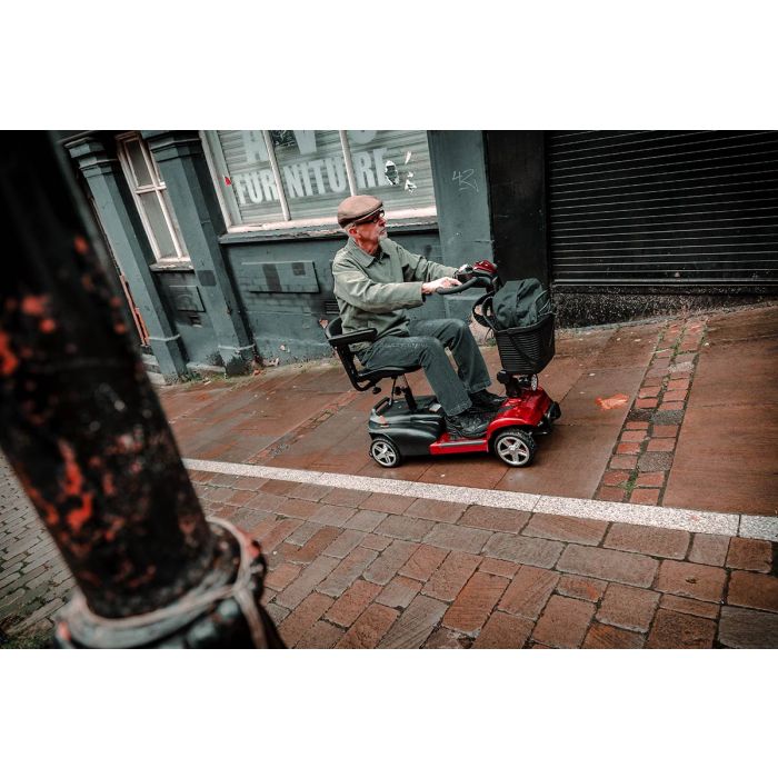 UltraLite Compact Mobility Scooter – Lightweight Foldable 4-Wheel, Swivel Seat, Adjustable Armrests & Anti-Tip Safety