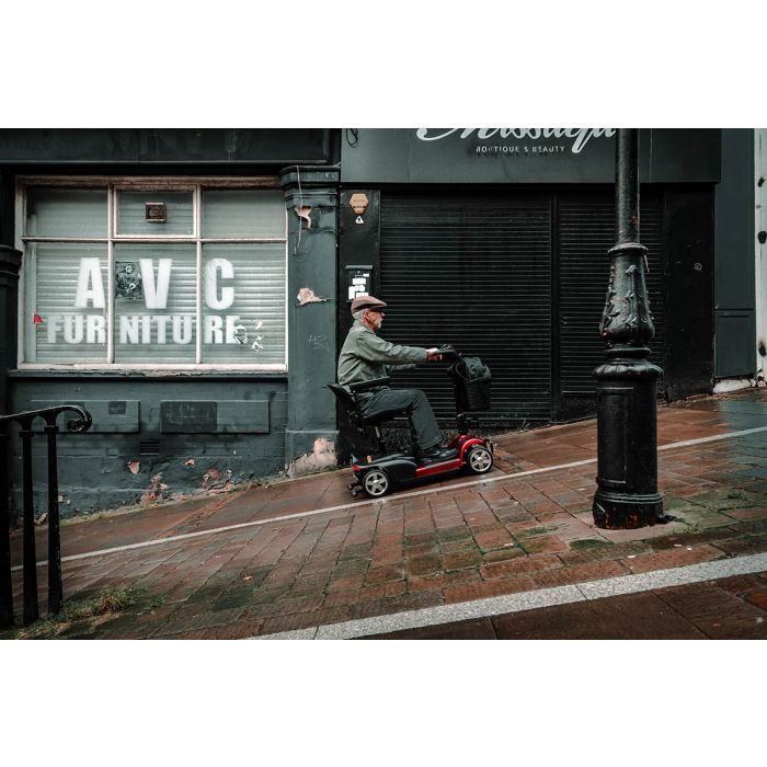 UltraLite Compact Mobility Scooter – Lightweight Foldable 4-Wheel, Swivel Seat, Adjustable Armrests & Anti-Tip Safety