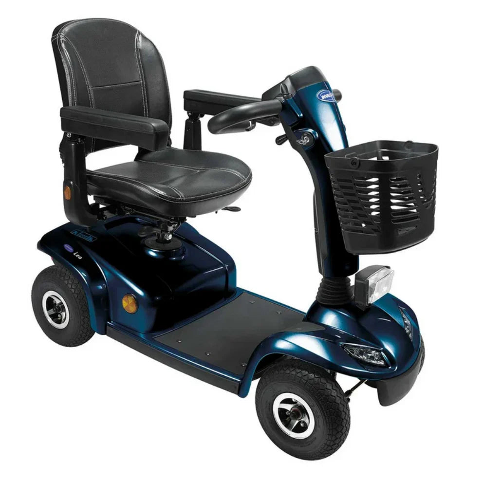 Invacare Leo Mobility Scooter – 6mph Road-Legal with 23.6-Mile Range & Swivel Captain’s Seat