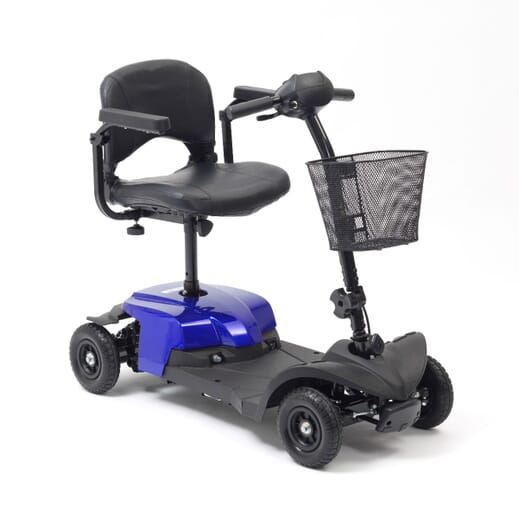 Jaunt Lite Mobility Scooter – Lightweight 5-Piece Boot Scooter, 4mph, 8-Mile Range, Adjustable Seat & Tiller