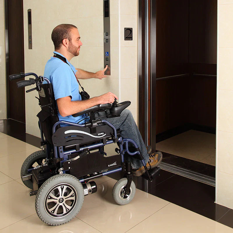 Falcon KP-25.2 Folding Electric Wheelchair – Lightweight, Compact & Travel-Ready Powerchair
