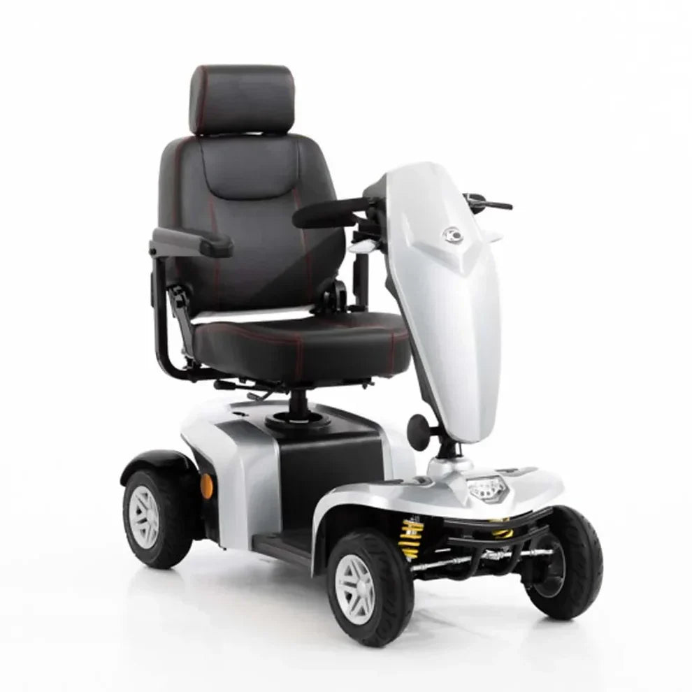 Komfy 4 Mobility Scooter – 4 mph, 25-Mile Range, Luxury Swivel Captain’s Seat & Suspension