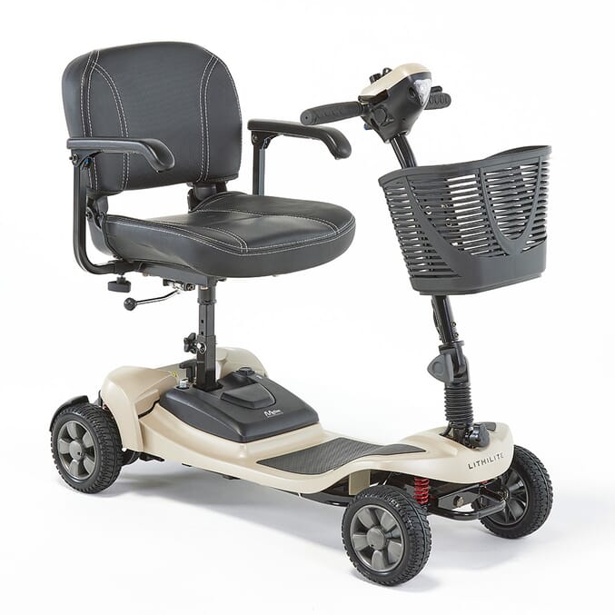 Lithilite Boot Scooter – Lightweight 4mph Travel Scooter, 15-Mile Range, Lithium Battery, Portable, Adjustable Seat