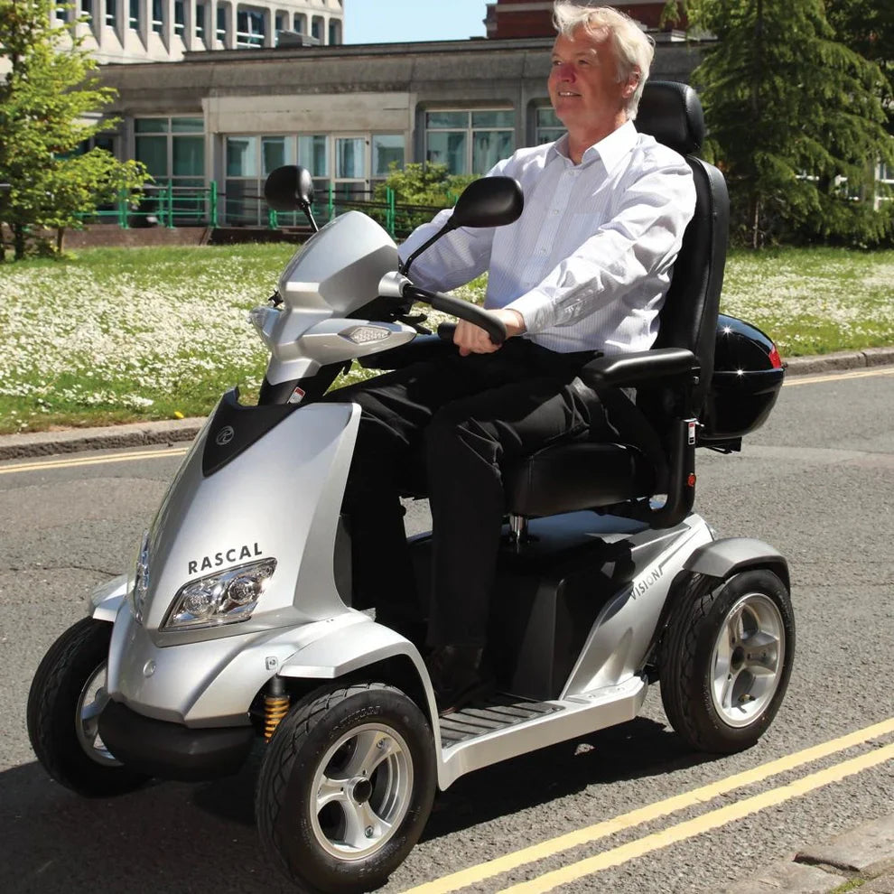 Rascal Vision 8 mph Mobility Scooter – Class 3 Road-Legal Long-Range Scooter
