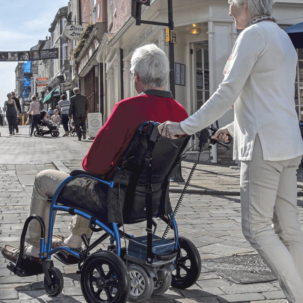 TGA Duo Powerstroll – Twin-Wheel Wheelchair Power Assist, 4mph Speed & 10-Mile Range