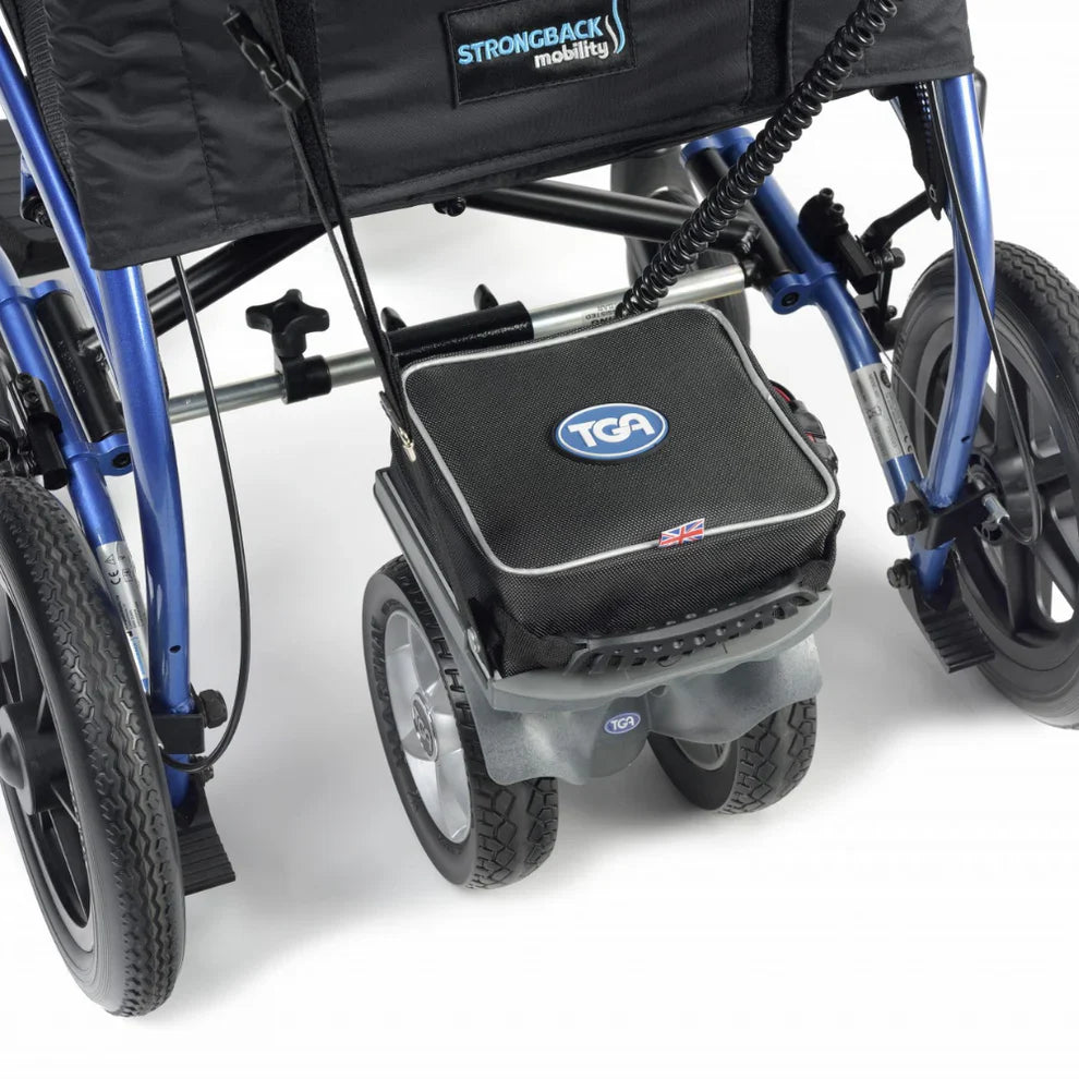 TGA Duo Powerstroll – Twin-Wheel Wheelchair Power Assist, 4mph Speed & 10-Mile Range