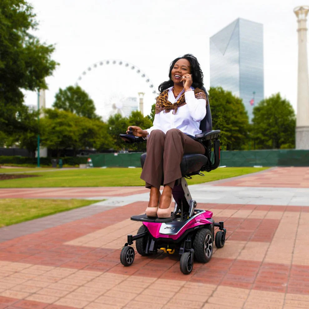 Jazzy Air 2 Elevating Powerchair – Compact Mid-Wheel Drive with 12” Seat Lift