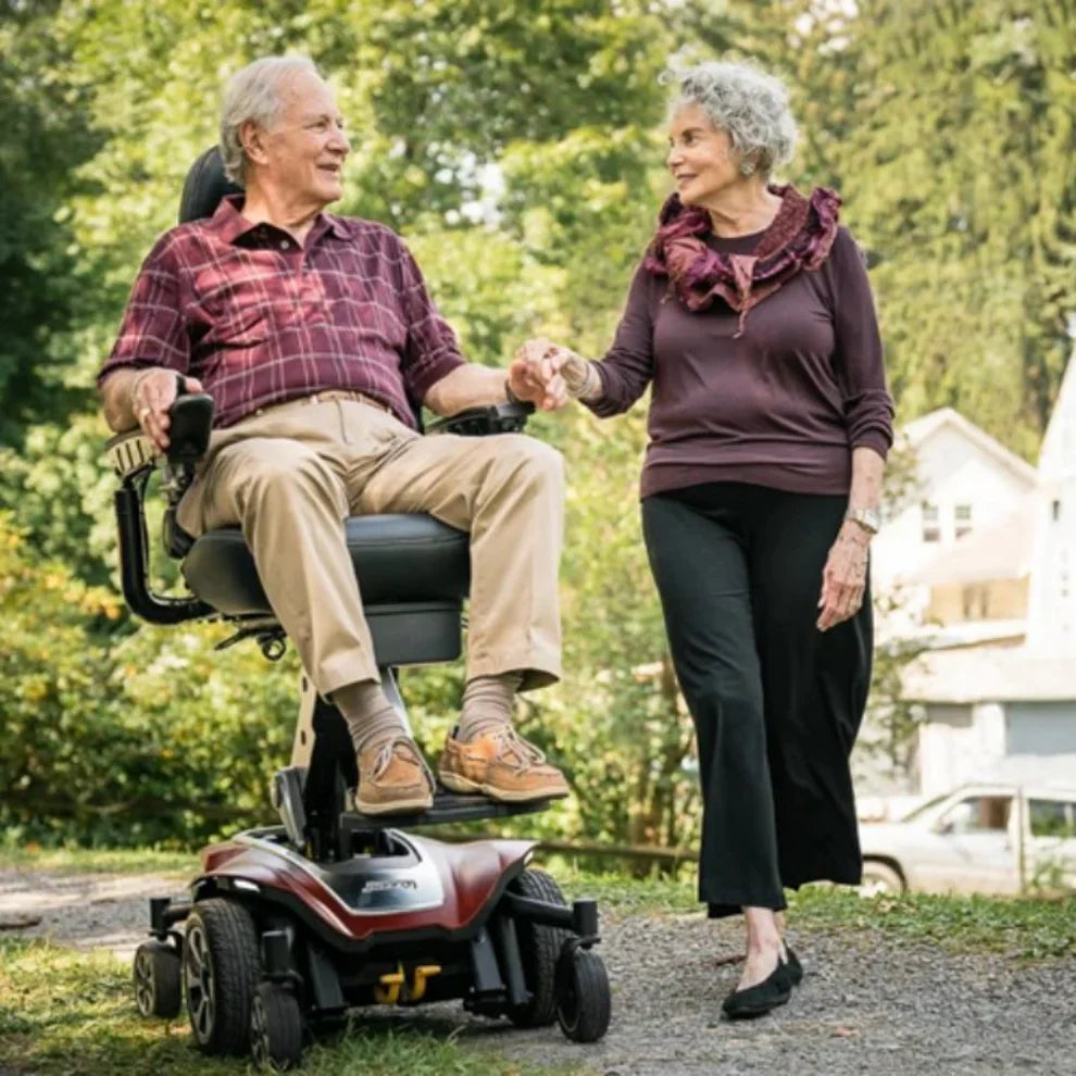 Jazzy Air 2 Elevating Powerchair – Compact Mid-Wheel Drive with 12” Seat Lift