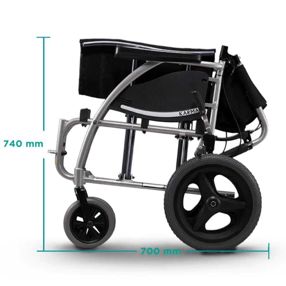 S-Ergo 125 Transit Wheelchair – Lightweight Aluminium Frame with Ergonomic Seating