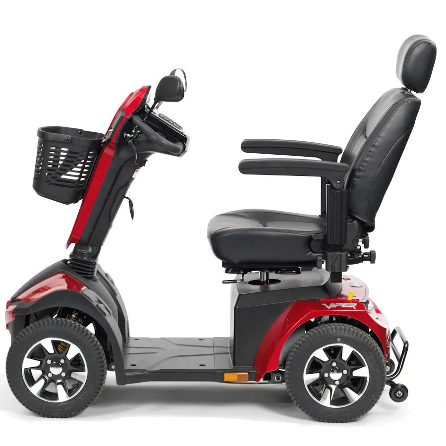 Viper 8 mph Mobility Scooter – Long-Range, 14” Alloy Wheels & Independent Suspension