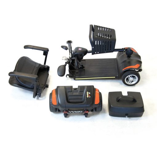Virgo 4mph Mobility Scooter – Compact, Lightweight, 7.5-Mile Range, Adjustable Swivel Seat