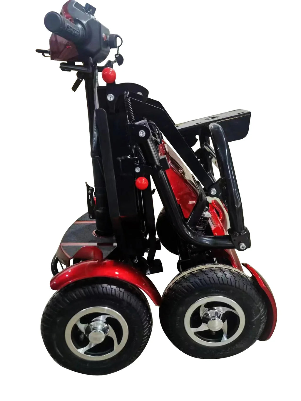 My Mobility Instant Folding Lightweight Portable Mobility Scooter – Manual & Automatic Versions, 24kg, Travel-Friendly, Cushioned Seat